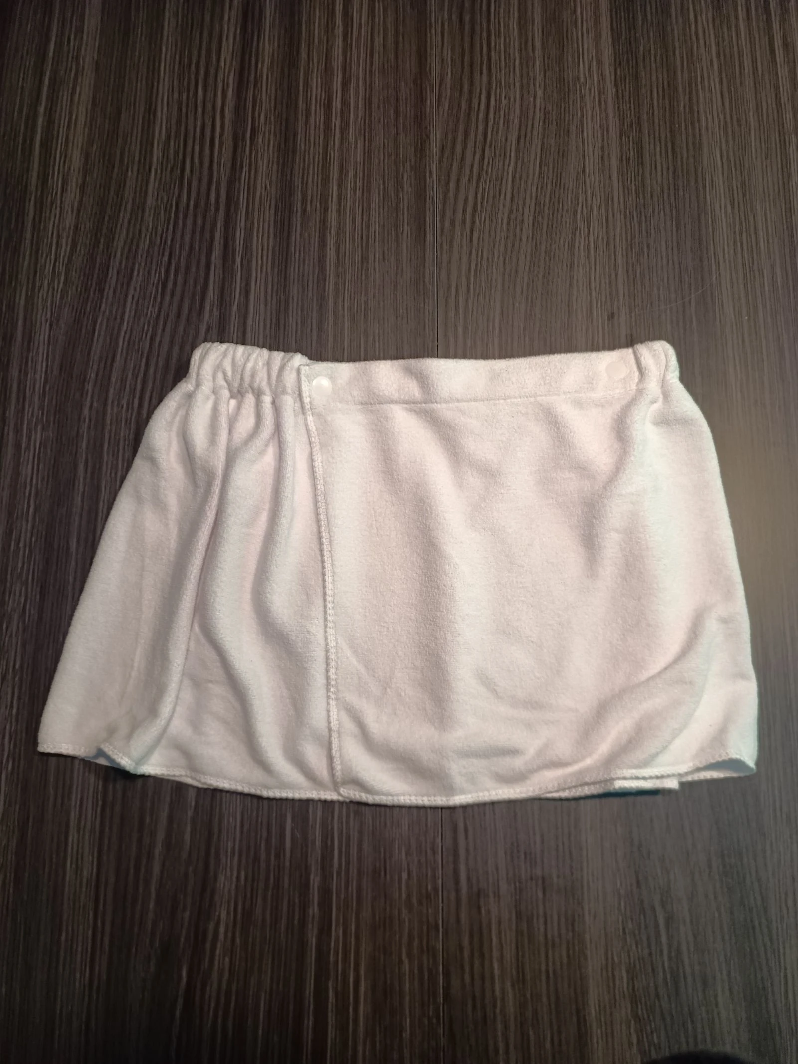 Serviette de bain blanc tour de taille